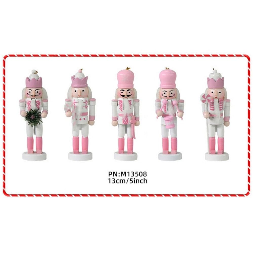 Nutcracker Figurine - 5 Peças Quebra-Nozes de Natal Vintage