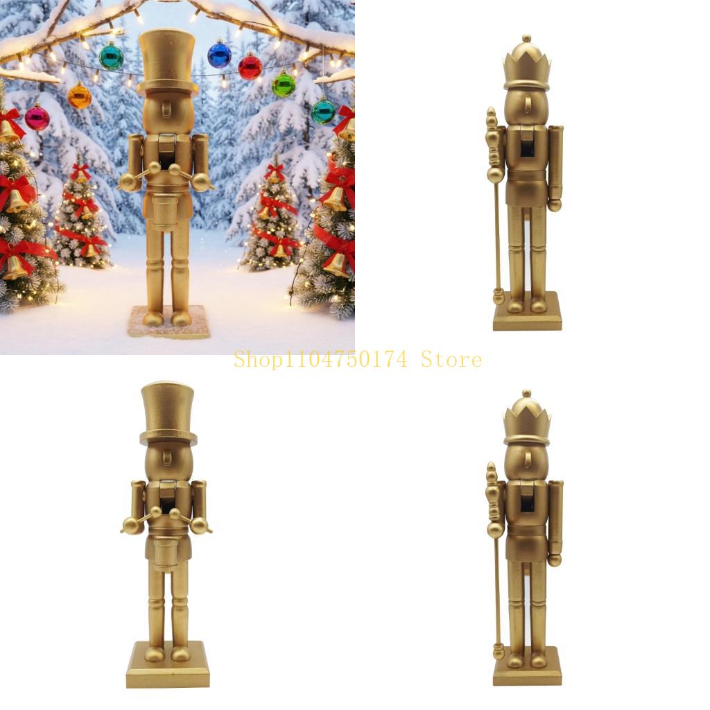 Nutcracker Figurine - Decorações para reuniões férias, estatueta soldado