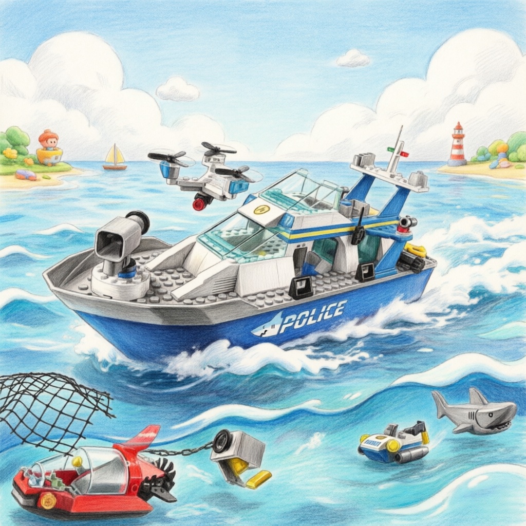 Lego Set Creator - Blocos de Montar Série Cidade: Barco