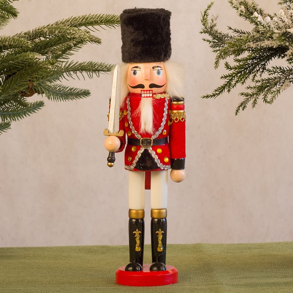 Nutcracker Figurine - Feliz natal vintage natal quebra-nozes artesanato