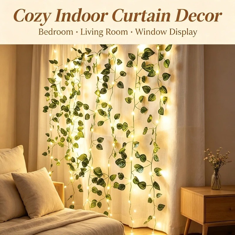 Luzes de Cordão LED com Folhas - Led Fairy String Lights avaliação e preço