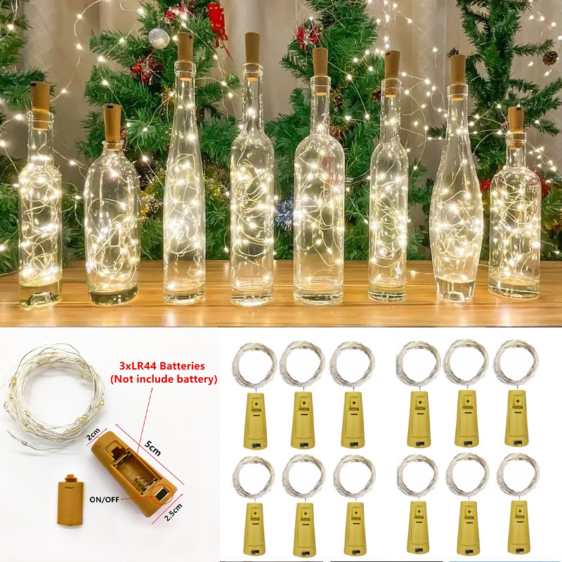 6 pçs 20led garrafa de vinho c - Led Fairy String Lights avaliação e preço