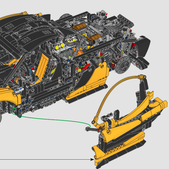 Carro Esportivo Montado Amarel - Lego Set Technic avaliação e preço