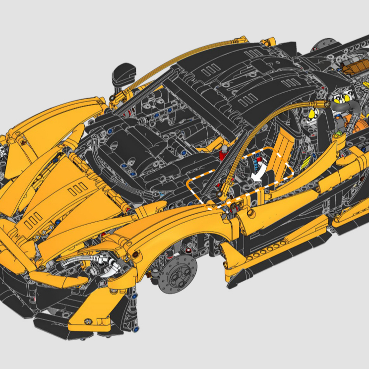 Carro Esportivo Montado Amarel - Lego Set Technic avaliação e preço