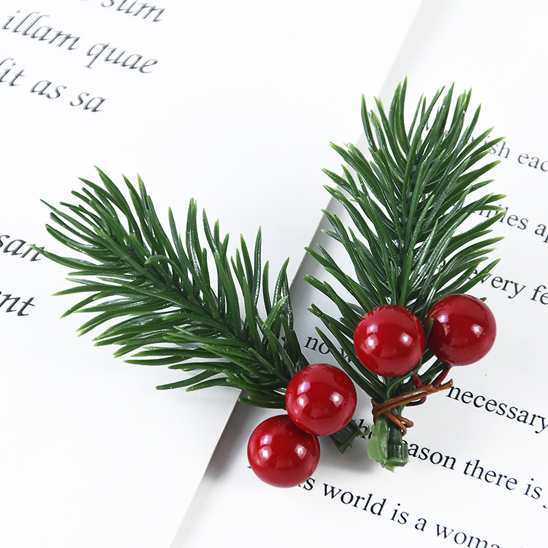 10 pçs natal berry pinha ramos - Christmas Wreath Fake avaliação e preço