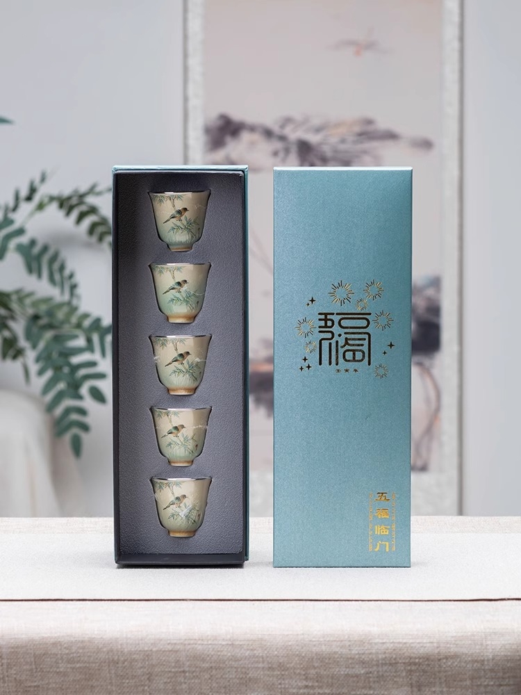 Conjunto de Xícaras de Porcela - Gift Box Wrap Set avaliação e preço