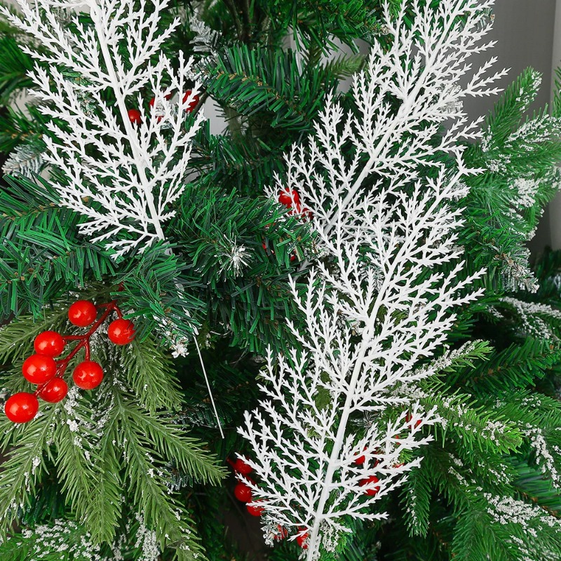Natal branco artificial pinho  - Christmas Wreath Fake avaliação e preço